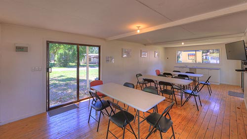 Interior of the new meeting room at Yea Riverside Caravan Park